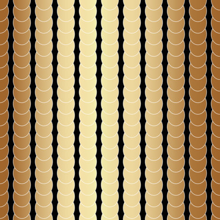 Art Deco Round Geometric Seamless Pattern Designのイラスト素材