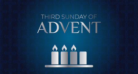 Third Sunday of Advent Background Illustration Designのイラスト素材