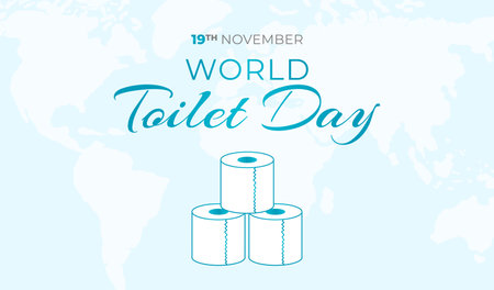 World Toilet Day Background Illustrationのイラスト素材