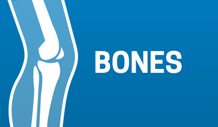 Bones Blue Background Illustration Designのイラスト素材