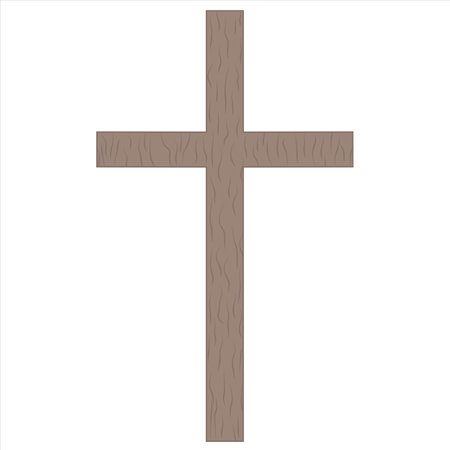 Christian Wooden Crossのイラスト素材