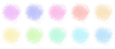 Many Light Brush Circle Logo Template Vector Setの写真素材