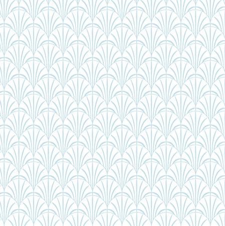 Beautiful Art Deco Light Blue White Patternのイラスト素材
