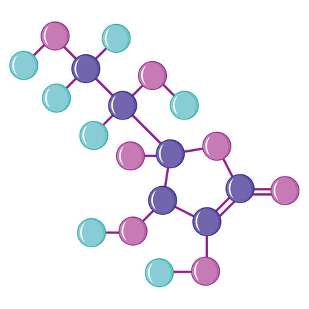 Vitamin C Molecule Structureのイラスト素材
