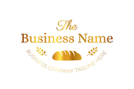Gold Premium Bakery Vintage Logo Badgeのイラスト素材