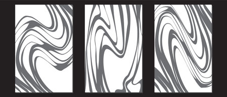 Gray and Whitte Abstract Artwork or Wall Artのイラスト素材