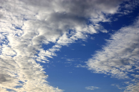 blue sky and cloudsの写真素材