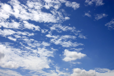 blue sky and cloudsの写真素材