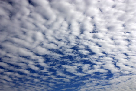 blue sky and cloudsの写真素材