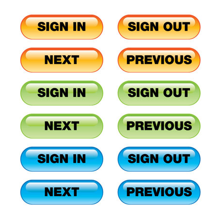 Vector File of Simple Buttonsのイラスト素材