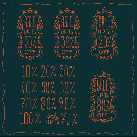 blue red scribble priceのイラスト素材