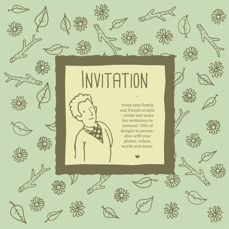 invitationのイラスト素材