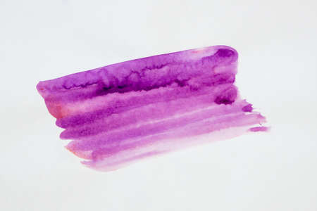 Watercolor. Paint stains on a white sheet of paper. Abstraction watercolorの写真素材