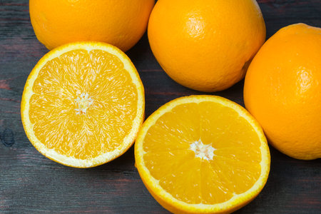 Juicy orange juice for breakfast.