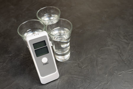 Device for measuring the degree of intoxication.