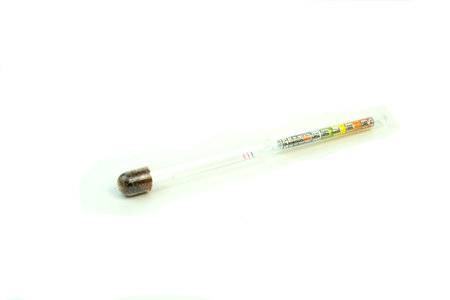 Device for measuring the alcohol content in the liquid. Photo on white background.
