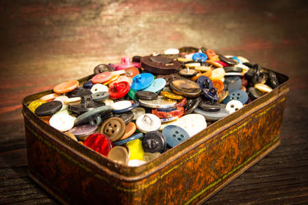 Photo of old buttons. place for your text. Photo of old buttons. place for your text.の写真素材