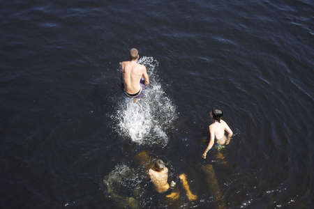 Lake in Quebec, Canadaの写真素材