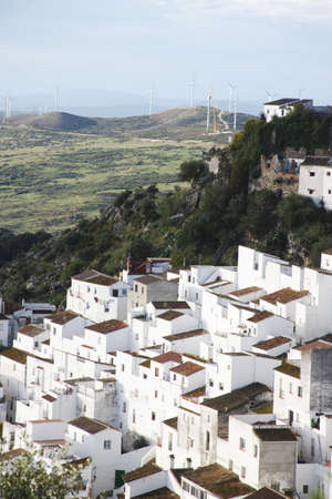 panoramic of Casares, Andalucia, Spainの写真素材