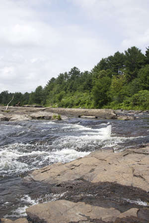 River in Quebec, Canadaの写真素材
