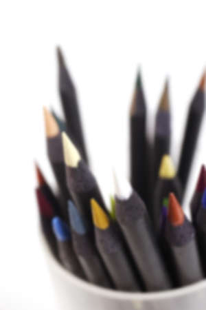 pencil colors detailの写真素材