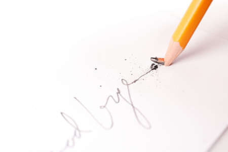 a letter where a sad good bye is saidの写真素材