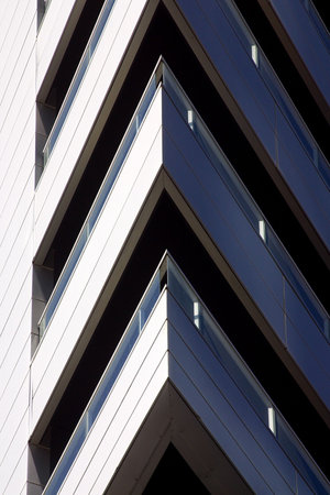 modern buildings at the city of Barcelona, Catalunya, Spain, Europe