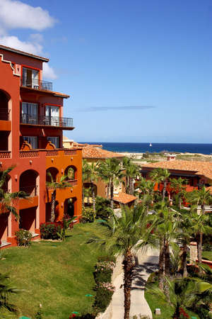 colonial hotel at Los Cabos, Baja California, Mexico, Latin Americaの写真素材