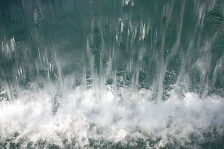 water falling as a cascade