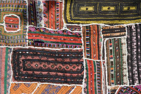 Turkish carpet detail, Istanbul, Turkeyの写真素材