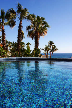 Pool in Los Cabos, Baja California Sur, Mexicoの写真素材