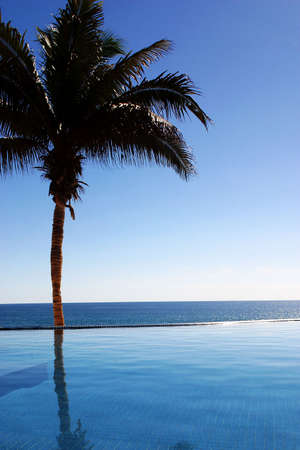 Pool in Los Cabos, Baja California Sur, Mexicoの写真素材