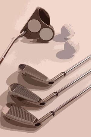 equip detail to play the golfの写真素材