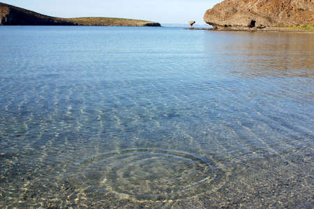 Beach of La Balandra in Baja California, Mexicoの写真素材