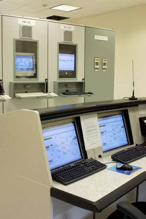 central of commands in a factory