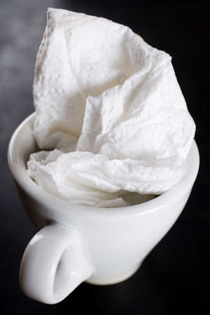 detail of a cup of coffee in a coffeeshop in italyの写真素材