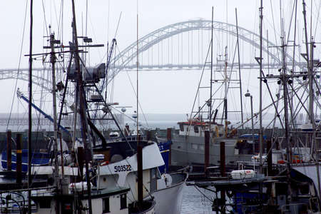 Newport, in the coast of Oregon, United States, USAの写真素材