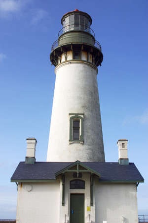 Lighthouse in Yaquina, Oregon in United Statesの写真素材