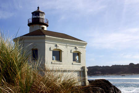 Coquille River Lighthouse in the region of Oregon in United Statesの写真素材