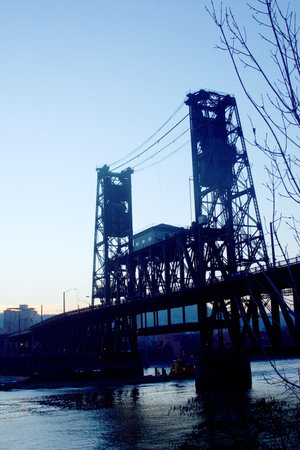 Bridge in Portland in Oregon, USAの写真素材