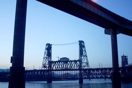 Bridge in Portland in Oregon, USAの写真素材