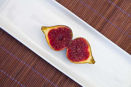 figs produced on an organic farm on the Mediterranean coast of Europeの写真素材