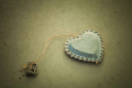 message of love with metal lettersの写真素材