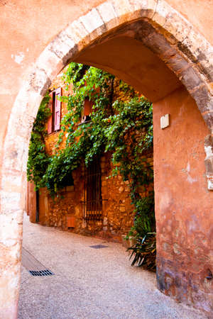 Roussillon, Vaucluse, Provence, Franceの写真素材