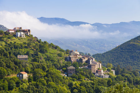 Village of Orletta, Corsica, France, Europe