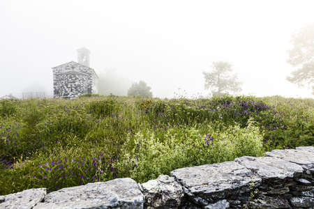 San Michele de Murato church, Murato, Corsicaの写真素材