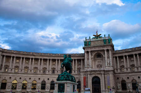 Noue Burg museums in Hofburg, Vienna, Austriaのeditorial素材