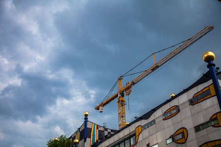Incinerator of Vienna, designed by Friedensreich Hundertwasser, Vienna, Austriaのeditorial素材