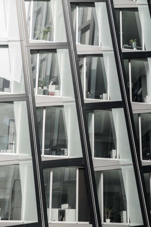 Modern architecture detail in Hamburg, Germanyのeditorial素材