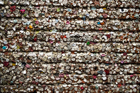 gum in the house of Juliet in Verona
